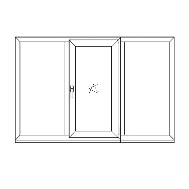 Окна Rehau размер  Пластиковое окно Rehau Delight Design 1800х1200мм