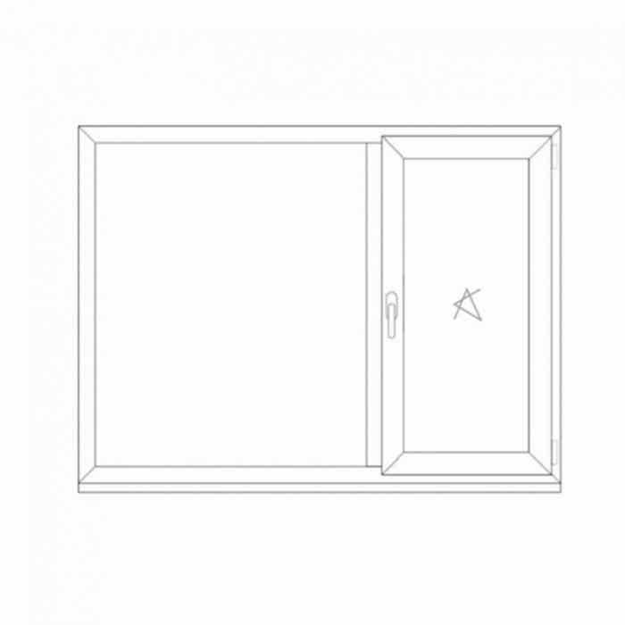 Окна Rehau размер  Пластиковое окно Rehau Delight Design   1780х1450мм